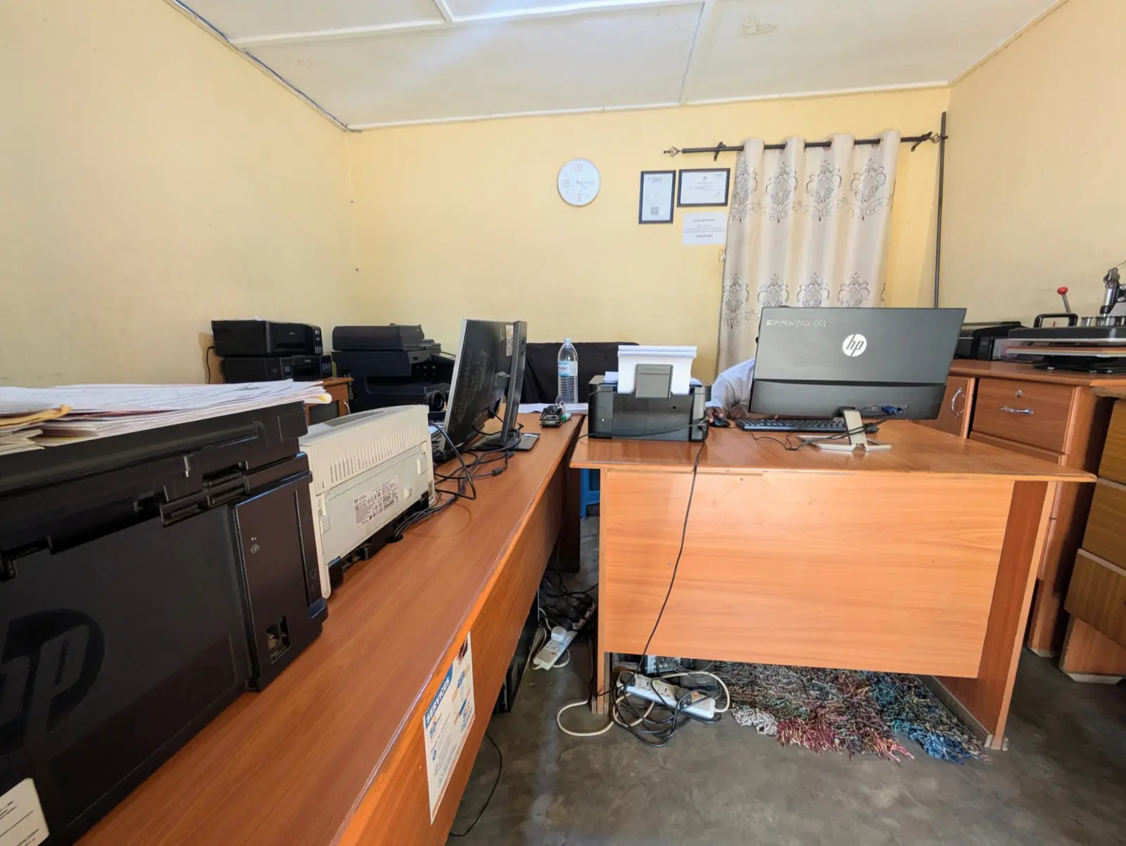 Gophine Services print room with production printers and copiers