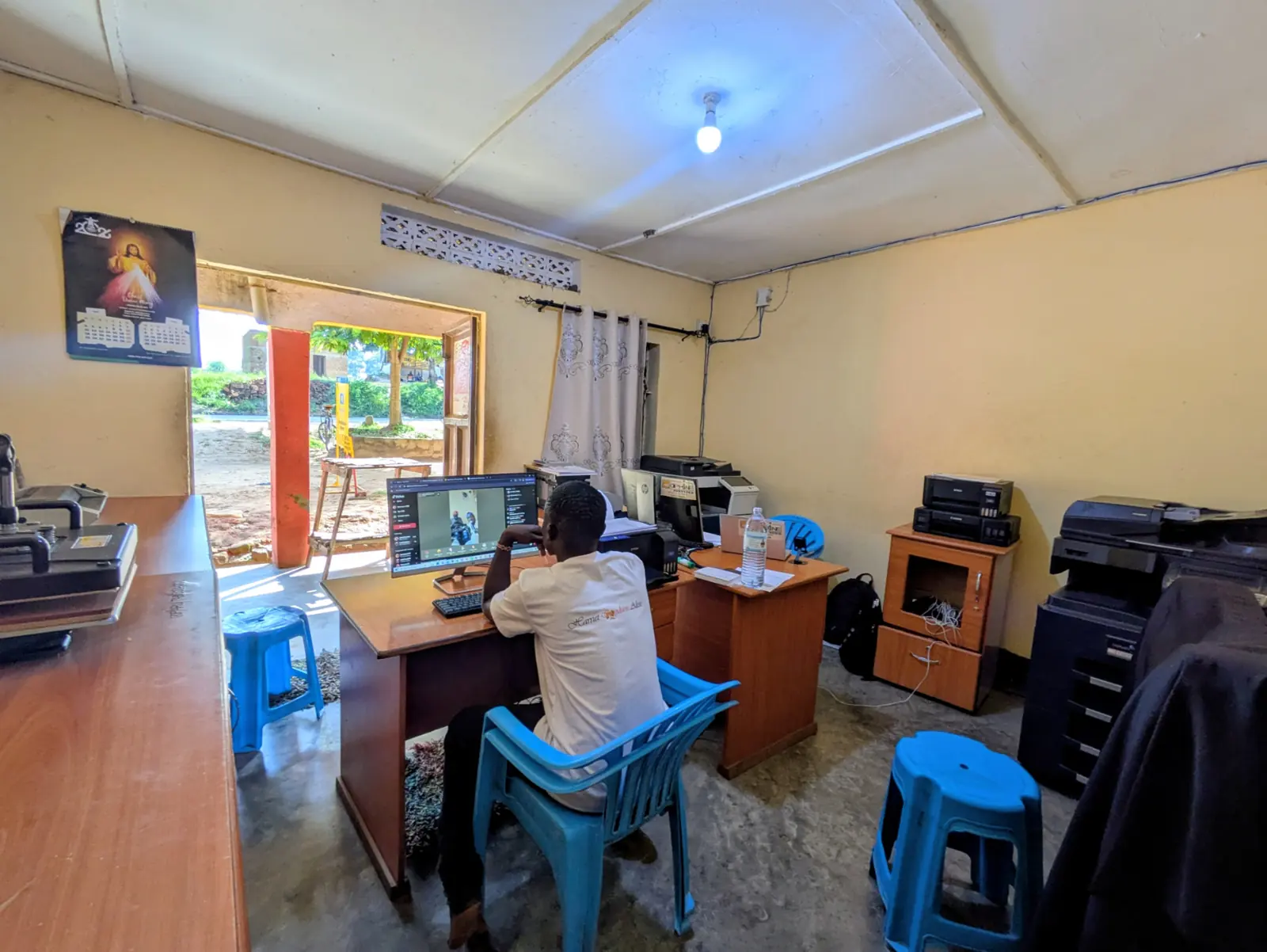 Gophine Services team working at the Arua office